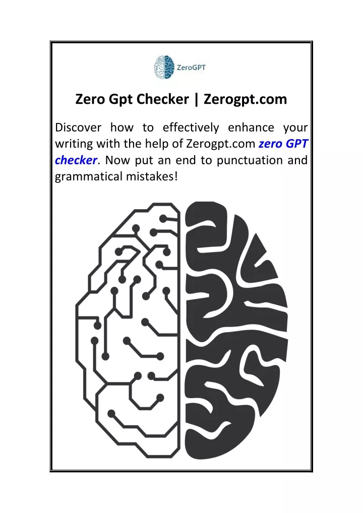 zero gpt checker zerogpt com