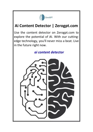 Ai Content Detector  Zerogpt.com