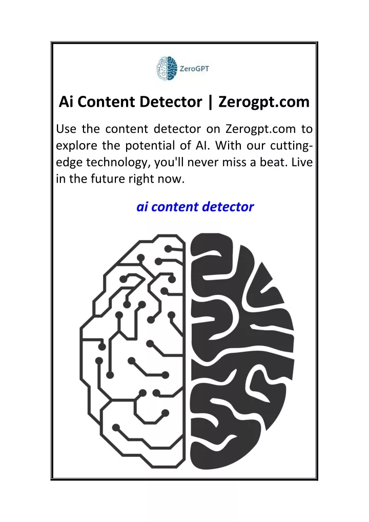 ai content detector zerogpt com