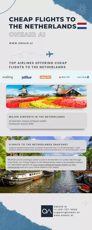 Cheap Flights to the Netherlands - OneAir