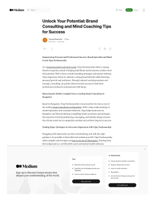 Unlock Your Potential Brand Consulting and Mind Coaching Tips for Success