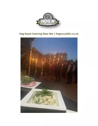 Hog Roast Catering Near Me | Hogncracklin.co.uk