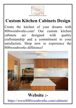 Custom Kitchen Cabinets: Design
