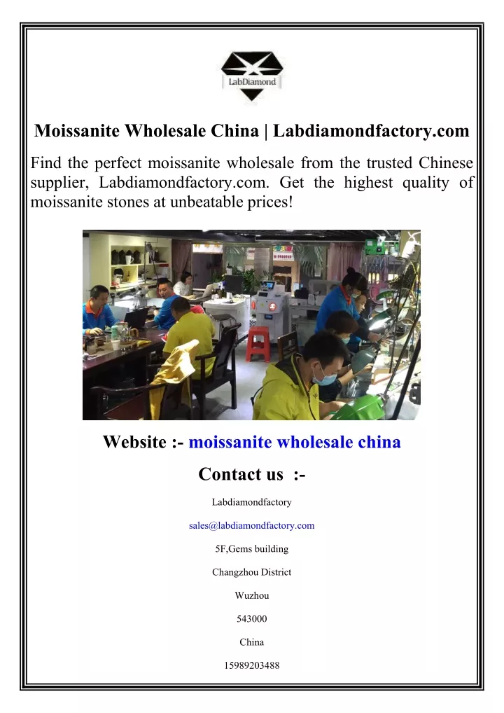 moissanite wholesale china labdiamondfactory com