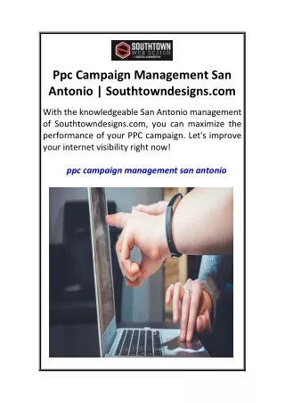 Ppc Campaign Management San Antonio  Southtowndesigns.com