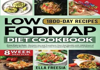 ✔ PDF_  Low FODMAP Diet Cook - From Pain to Gain: Reclaim Joy and