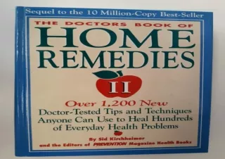 get [PDF] Download The Doctors  of Home Remedies II: Over 1,200 N