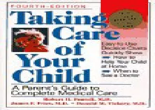 READ [PDF]  Taking Care Of Your Child: A Parent's Guide To Comple