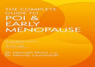 READ [PDF]  The Complete Guide to POI and Early Menopause