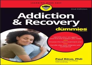 [READ DOWNLOAD]  Addiction & Recovery For Dummies
