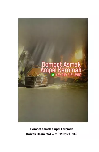 Dompet asmak ampel karomah WA  62 819.3171.8989