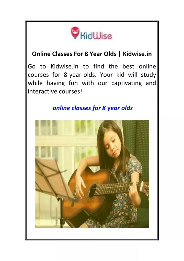 online classes for 8 year olds kidwise in