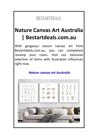 Nature Canvas Art Australia  Bestartdeals.com.au