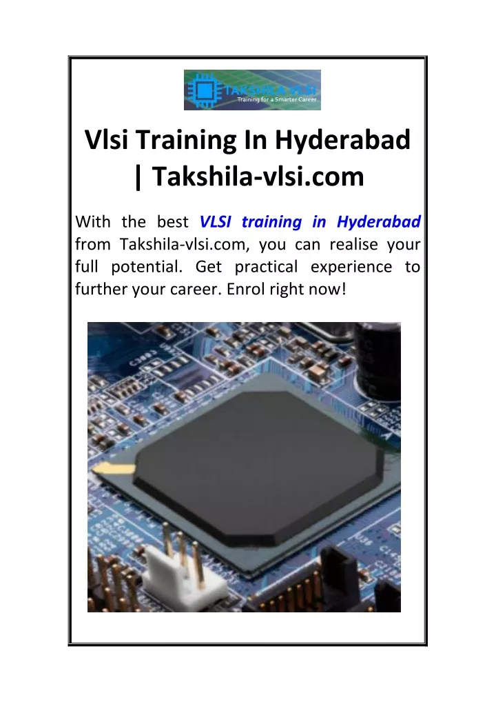 vlsi training in hyderabad takshila vlsi com