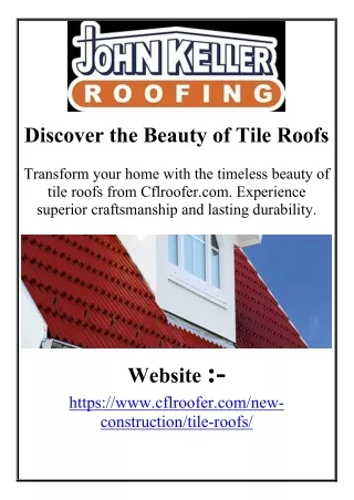 Discover the Beauty of Tile Roofs