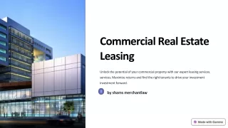 Commercial Real Estate Leasing