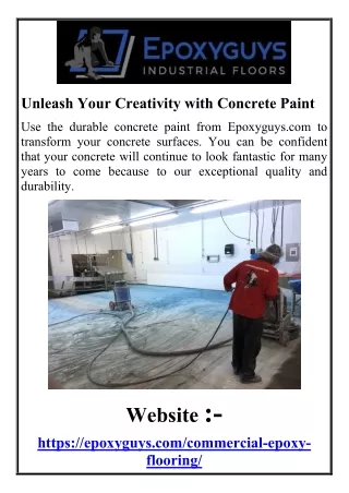 Unleash Your Creativity with Concrete Paint