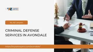 Criminal Defense Services in Avondale | My AZ Lawyers