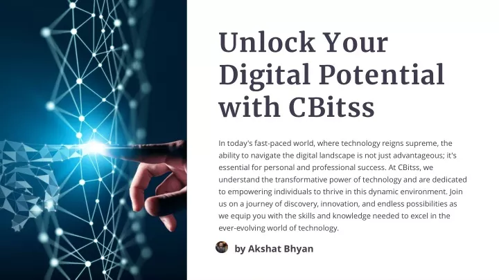 unlock your digital potential with cbitss