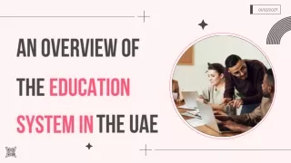 An Overview Of the Education System in the UAE