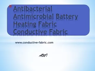 Antibacterial Antimicrobial Battery Heating Fabric Conductive Fabric