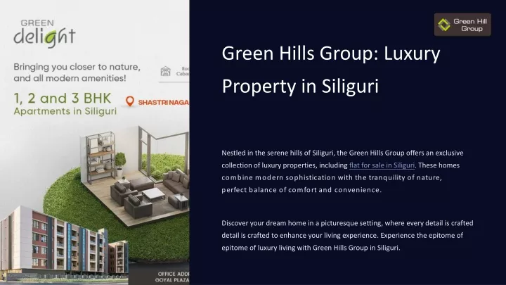 green hills group luxury property in siliguri