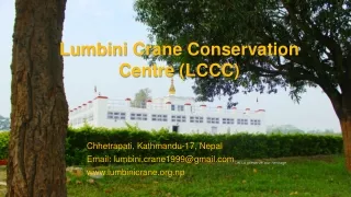 Lumbini Crane Conservation Centre (LCCC) PPT