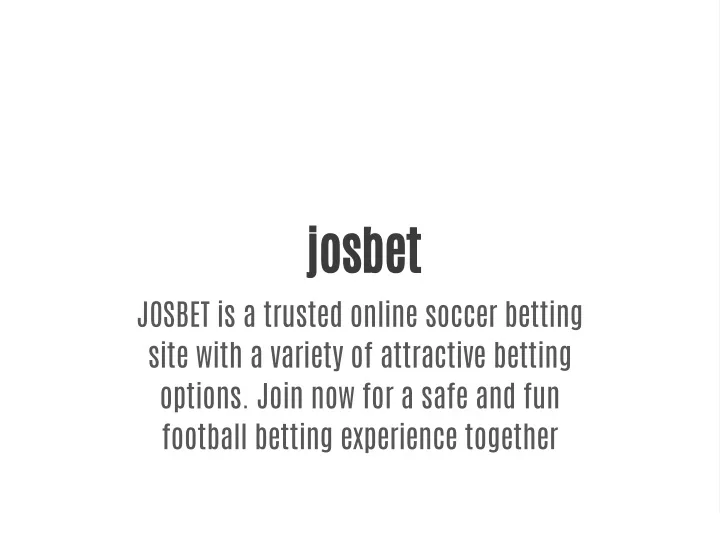 josbet