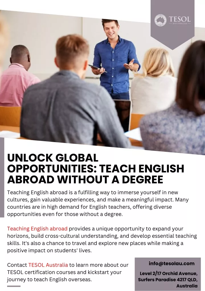 unlock global opportunities teach english abroad