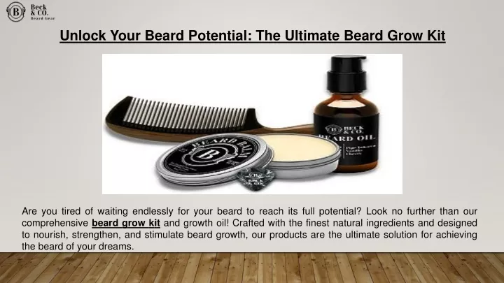 unlock your beard potential the ultimate beard