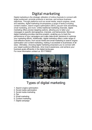 Digital marketing course  in Chandigarh