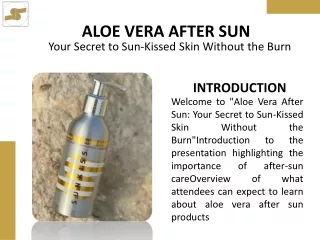 Aloe Vera After Sun Your Secret to Sun-Kissed Skin Without the Burn 2