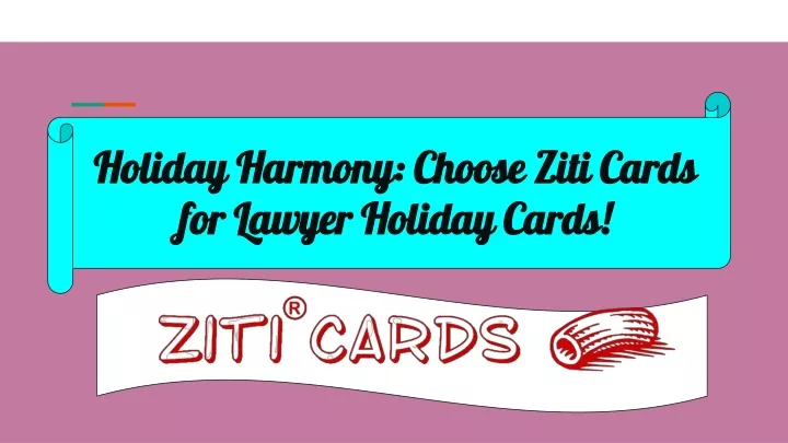 holiday harmony choose ziti cards for lawyer