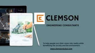 Transform Your Vision: Clemson Engineering Consultants in Dubai