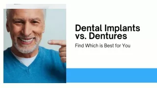 Dental Implants and Dentures - Choosing the Right Tooth Replacement Solution