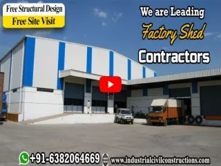 Factory Steel Building Construction | Pre engineered Factory Manufacturers | Factory Shed Construction Company