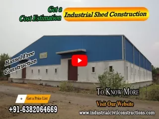Industrial Steel Building Construction | Pre engineered Industrial Manufacturers | Industrial Shed Construction Company