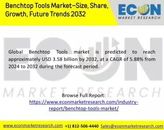 benchtop tools market size share growth future