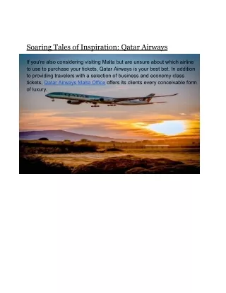 Soaring Tales of Inspiration_ Qatar Airways