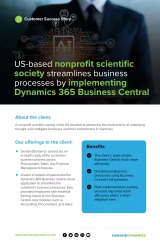 D365 Business Central Implementation for US-Based Nonprofit Scientific Society
