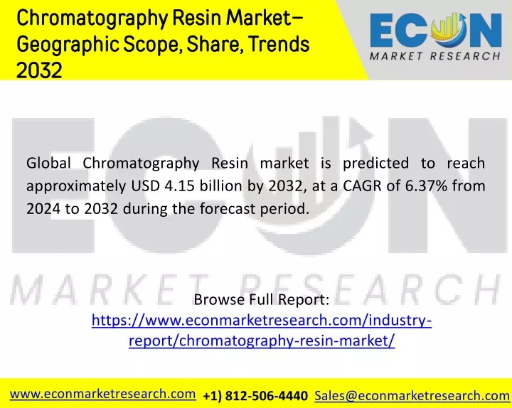 chromatography resin market geographic scope