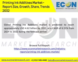 printing ink additives market report size growth