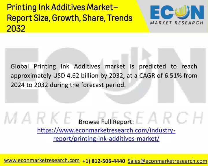printing ink additives market report size growth