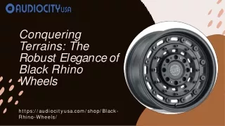 Conquering Terrains: The Robust Elegance of Black Rhino Wheels