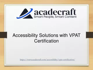 Understanding VPAT Accessibility