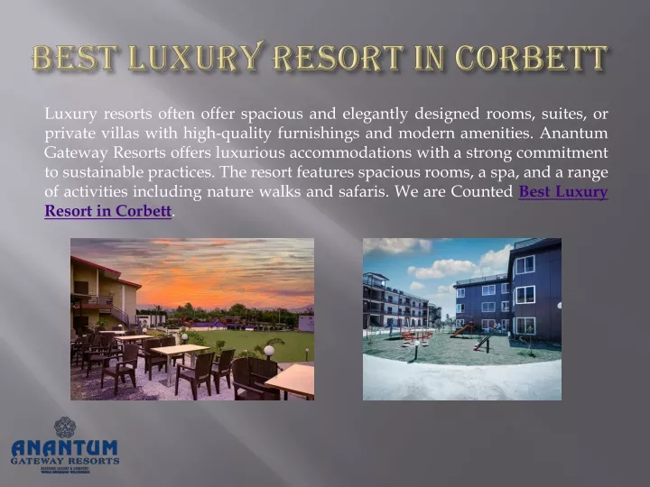 best luxury resort in corbett