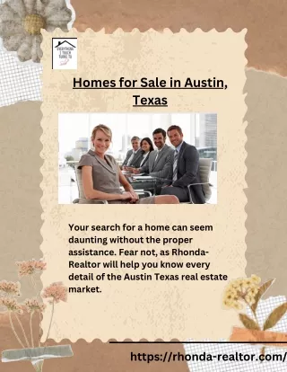 Find Your Piece of Austin Homes for Sale in Austin, Texas