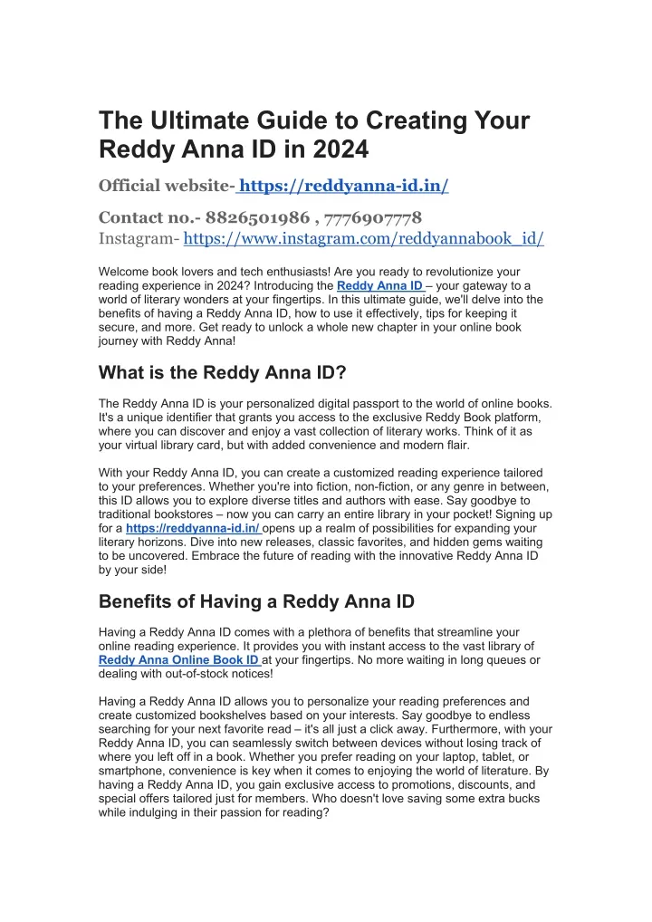 the ultimate guide to creating your reddy anna