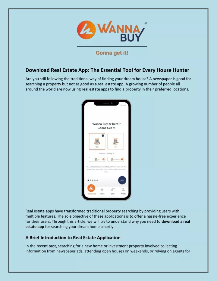 download real estate app the essential tool