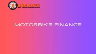 motorbike Finance